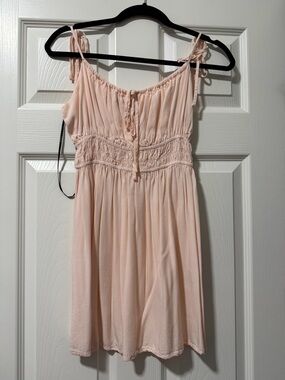 Forever 21 Light Pink Ruched Sundress